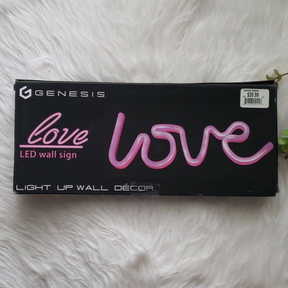 Genesis LED Pink Love Sign
